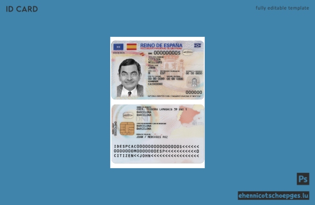 Spanien ID 2021-heute Beispielvorschau
